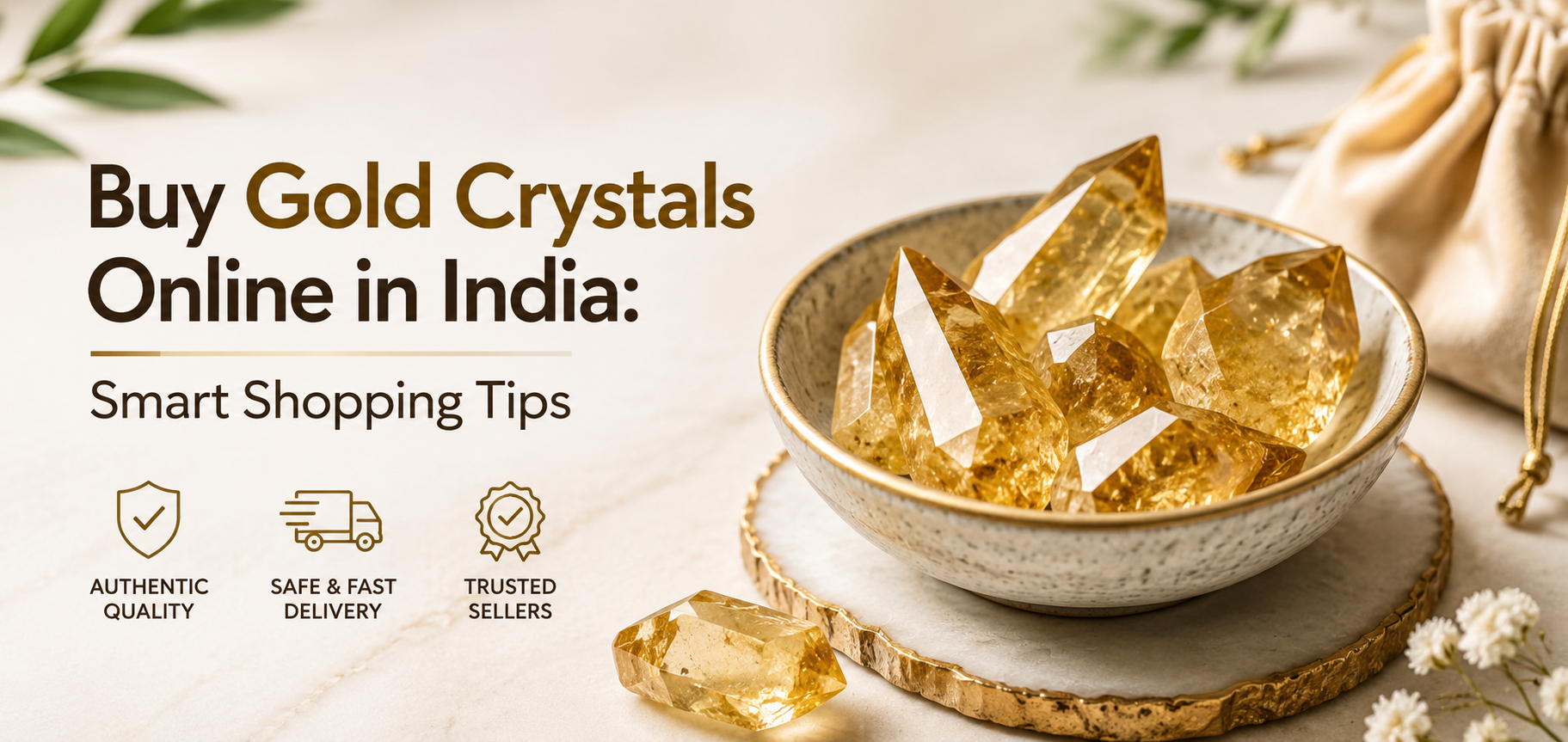 Buy Gold Crystals Online in India: Smart Shopping Tips